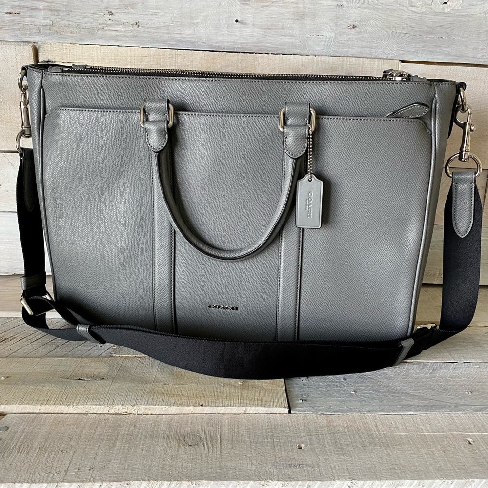 COACH Perry Metropolitan Briefcase Tote Leather